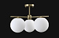 Люстра Crystal Lux FELIZ SP-PL3 BRONZE/WHITE — фото 2