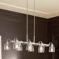 Aivian 42" 8 Light Linear Chandelier Brushed Nickel люстра 52400NI Kichler — фото 5