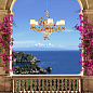 Люстра Villari Taormina Многоцветный и Золотой 6 ламп — фото 1