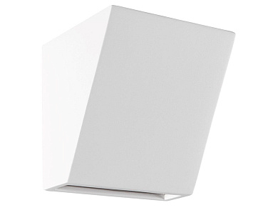 светодиодный настенный светильник с наклонным керамическим корпусом