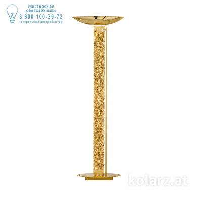 Kolarz DELPHI 0252.41.3.Li.GA торшер золото 24 карата длина 60cm ширина 26cm высота 185cm 2 лампы r7s 118mm