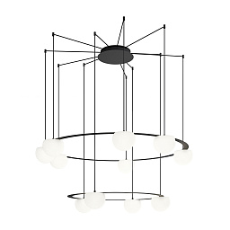 CIR_R30S1SP1MP_2626W Estiluz Circ подвесной светильник с кольцевым каркасом и множеством подвесных плафонов
