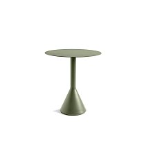 Palissade Cone Table Ø70 см, сталь, порошковая окраска, оливковый / основание бетон