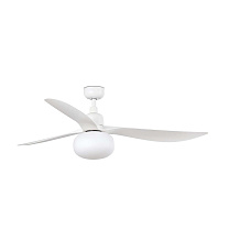 OUTWOOD L White/white fan Wall Control black E27
