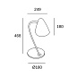 10-7582-05-05 настольная лампа Leds C4 Organic черный — фото 1