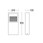 Светильник для дорожек MaxiVerso Flat P 500 Ghidini GH1150 — фото 8