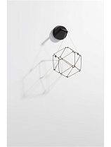Black Chrome & Black Aluminium LED 6 Watt 220-240 Volt 345Lm 3000K IP20 L:17 W:23, 4 H:31cm