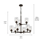 Winslow 9 Light Chandelier Olde Bronze люстра 44031OZ Kichler — фото 4