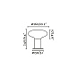 74433S-03 BLUBS DARK GREY BEACON LAMP H300 1XE27 MAX 15W садовый светильник Faro barcelona — фото 3