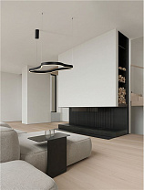 Triac Dimmable Sandy Black Aluminium & Silicone LED 61Watt 220-240Volt 3364Lm IP20 3000K L:120 W:66 H:150 cm