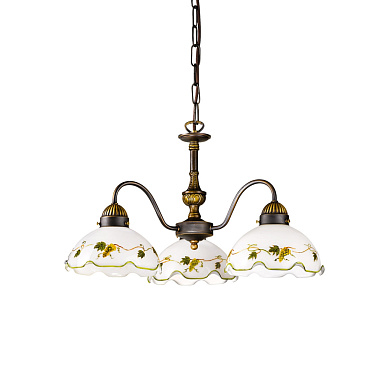 люстра с тремя плафонами