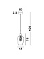 1500202831 FILO Novaluce светильник LED G9 1x5W IP20 Bulb Included