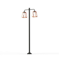 Lampiok 1 N° 8; Clear glass E27 52W; Patined lacquered copper