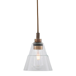 MLBP007 Mullan Lighting Kairi подвесной светильник с прозрачным стеклянным конусным плафоном для влажных помещений
