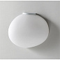 FN1680152G_10 Foscarini Gregg Media Semi 2 AP настенный светильник из белого выдувного стекла золото; белый — фото 1