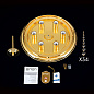 DLU 1840/47 gold Plafond Orion накладной хрустальный светильник — фото 7