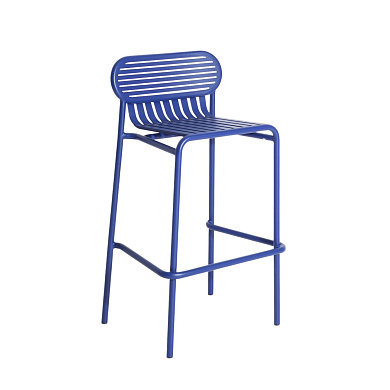 M0745406 WEEK-END Petite Friture Барный стул садовый металлический синий H80