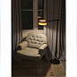 29569 LOOP LED Black floor lamp торшер Faro barcelona