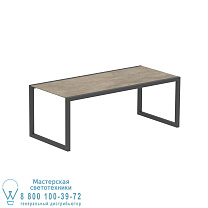 NINIX СТОЛ 200X90CM РАМА АНТРАЦИТОВЫЙ + КЕРАМИЧЕСКИЙ TERRA SABBIA Royal Botania