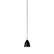 CARAVAGGIO P1 - Suspension/Noir brillant - Câble noir