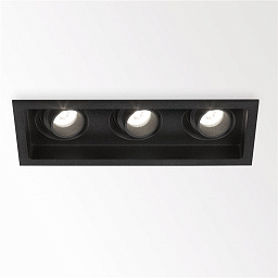 100059 9210 B-B Delta Light GRID встраиваемый потолочный светильник с тремя источниками света