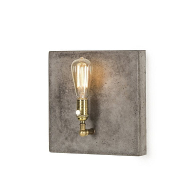 Factory Sconce Single Aged Brass by Nellcote бра Sonder Living 1007073