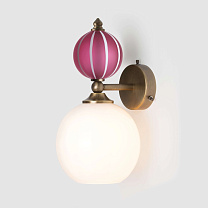 Striped Pop Petite Wall Light рубиновый-белая полоска