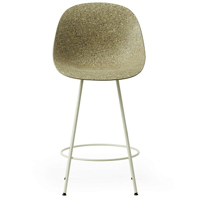 609234 Normann Copenhagen Mat Барный стул 65 см, водоросли / кремовый