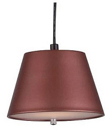 719213 Lightstar Cappe подвесной светильник с коническим плафоном бордового цвета