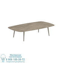 ВЫСОКИЙ СТОЛ STYLETTO LOUNGE 220x120CM, АЛЮМИНИЕВЫЕ НОЖКИ, ПЕСОЧНАЯ КЕРАМИКА, СТОЛЕШНИЦА TERRA SABBIA Royal Botania