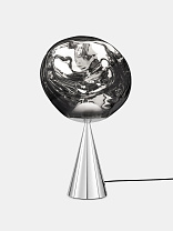 Настольная лампа Tom Dixon Melt Fat Cone - Серебро полированный Поликарбонат