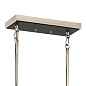 Eastmont 5 Light Linear Chandelier with Clear Glass Polished Nickel and Walnut Wood люстра 52404PN Kichler — фото 5