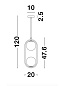 9988171 OBITAR Novaluce светильник LED G9 2x5Вт 230В IP20