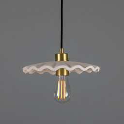 MLCMP078 Mullan Lighting Kapok подвесной светильник с волнистым матовым керамическим плафоном