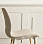 Seed high chair h76 cm - poly/wood legs Bolia кресло