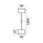 136073 Ideal Lux CLIO MSP1 ANTRACITE outdoor pendant luminaire антрацит — фото 1