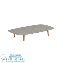 НИЗКИЙ СТОЛ STYLETTO LOUNGE 220X120CM НОГИ ТИКА КЕРАМИЧЕСКАЯ СТОЛЕШНИЦА CEPPO DOLOMITICA Royal Botania