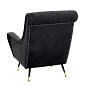 110836 Chair Giardino black velvet кресло Eichholtz