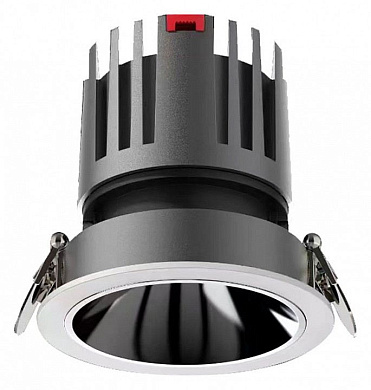 встраиваемый потолочный светильник с металлическим кольцом