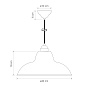 Original 1227 Midi Wide Brass Elephant Grey Anglepoise, подвесной светильник — фото 5