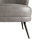 8148 Kitts Chair Mineral Grey Leather Arteriors мягкое сиденье