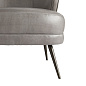 8148 Kitts Chair Mineral Grey Leather Arteriors мягкое сиденье — фото 5