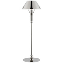 Turlington Medium Table Lamp полированный никель с никелевым абажуром