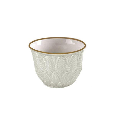 Peacock white & gold arabic coffee cup чашка, Villari