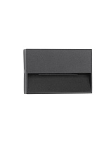 Dark Anthracite Die-Casting Aluminium & Clear Acrylic LED 2 Watt 34Lm 3000K 220-240V Beam Angle 50º IP54 L: 10 W: 2.9 H: 6.7 cm
