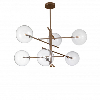 Metal Lux Estro SP 6L винтажная люстра с шестью плафонами патинированный 267.160.04
