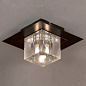 GRLSF-1307-01 Lussole Notte di luna потолочный светильник, 5Вт, 2700K, 215лм, коричневый;хром — фото 1