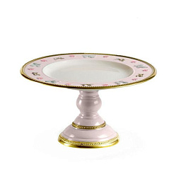 Butterfly pastel pink small footed cake stand подставка для торта, Villari
