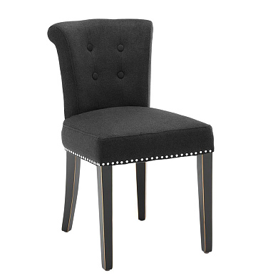 105081 Dining Chair Key Largo black cashmere NEW стул Eichholtz