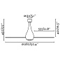 32027 Faro MINI ETERFAN Ø128 см чёрный матов. прозрачн. лопасти люстра-вентилятор без света